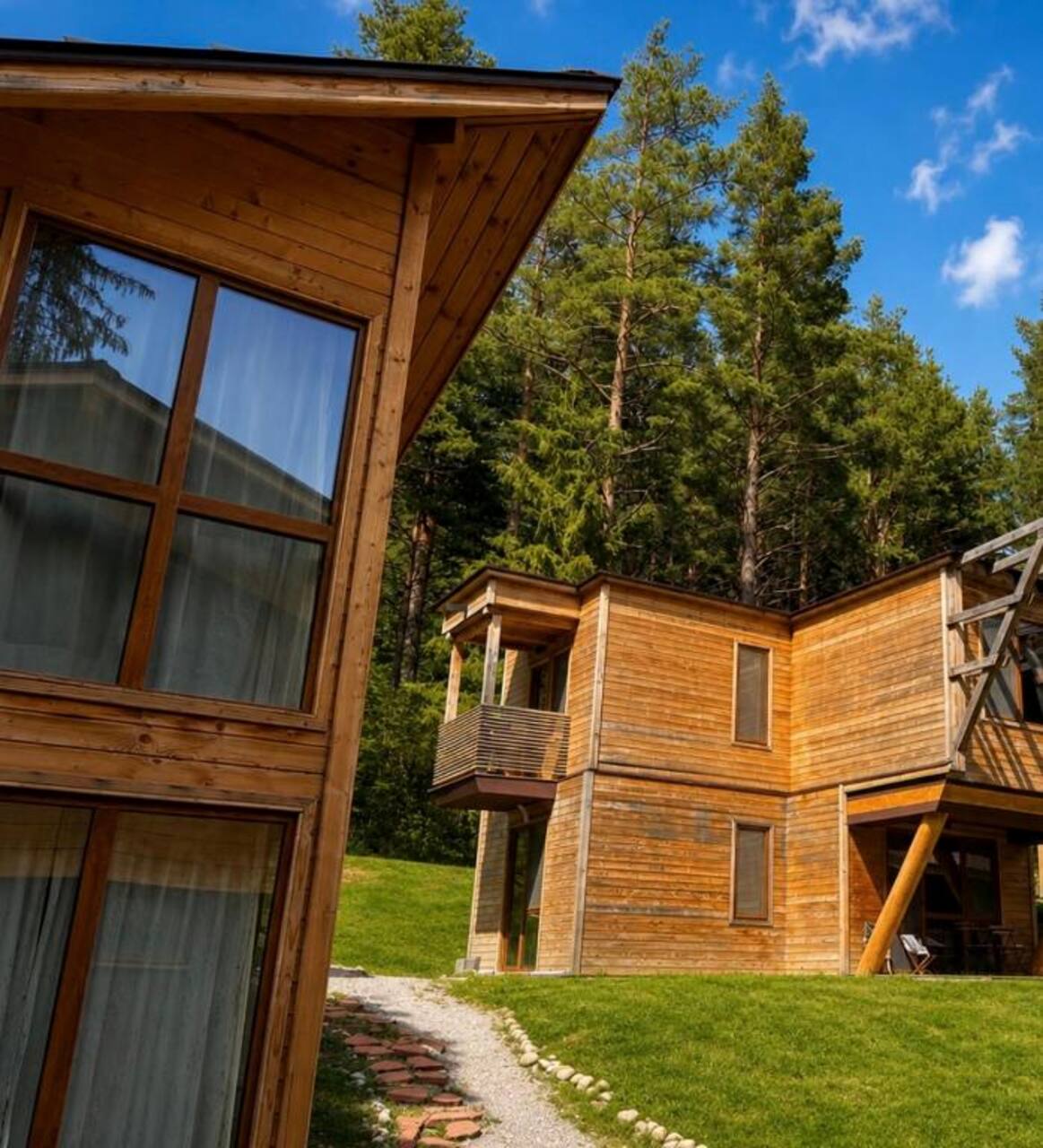 The property’s timber villas